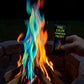 Magic Campfire Fire Color Changing Packets – 12 Pack (25g Each) – Rainbow Magical Flames for Fire Pits, Bonfires, Fireplaces – Indoor & Outdoor Use – Camping Accessory for Wood Fires