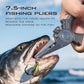 GOMEXUS Titanium Fishing Pliers 7.5'' with Side Cutters, Lanyard & Leather Sheath, Never Rust Hook Remover, Saltwater Resistant, Inshore & Nearshore Fishing (Split Ring Nose, 7.5 INCHES)