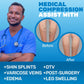 ABSOLUTE SUPPORT Cotton Compression Socks for Women & Men 20-30 mmhg Knee High