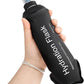 GYGYL Soft Flask, TPU Collapsible Soft Water Bottle for Hydration Pack, Running Vest, Leak-Proof Folding Water Bottle for Hiking Cycling Climbing Jogging-500ml Black