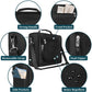PAVILIA Extra Large Toiletry Bag Travel Bag for Women Men, Hanging Cosmetic Organizer, Water Resistant Makeup Bag for Accessories Toiletries, Travel Essentials Kit (Black)