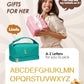 Young Women Gift Ideas, Personalized Makeup Bag with Handle, Initial Double Layer Cosmetic Bag with Makeup Brush Organizer, Cute Cosmetic Pouch for Women, Gifts for Friend Female Mom - Roamly