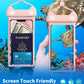 wellhouse Waterproof Phone Pouch, Waterproof Phone Case for iPhone 16 15 14 13 12 Pro Max XS Samsung, IPX8 3D Cellphone Dry Bag Beach Essentials (2 Pack - Meow Pink & Blue7.0, 7 inch)