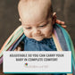 Hip Baby Wrap Ring Sling Baby Carrier for Infants and Toddlers - Beautiful, 100% Soft Cotton Baby Wraps Carrier for Babies 8-35 lbs - Perfect Baby Shower Gifts Moms and Dads - Nursing Cover (Fern)