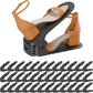 Shoe Slots Organizer, 36PCS Adjustable Double Layer Stack Shoe Rack, 50% Space-Saving Storage Rack Holder, Black