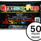 Mystical Fire Color Changing Packets Fire Pits Campfire Enchanted Multi-Color Magical Fun for Indoor Fireplace or Outdoor Use 0.882 Ounces (Regular, 50, Pack)