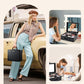 Joligrace Travel Makeup Case with Mirror, Makeup Organizer Case, PU Leather Makeup Train Case Portable Vanity Case Make up Box Countertop Storage Bag for Women,with Adjustable Dividers & Brush Holder