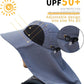 Sun Hat for Men Women with Neck Flap,UPF 50+ UV Protective Hiking Fishing Hats,Wide Brim Sun Hat for Women&Men