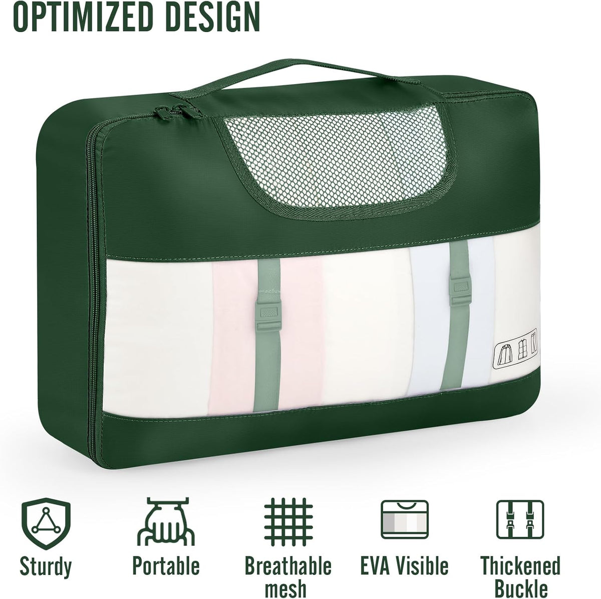 Veken 10 Set Packing Cubes for Travel Essential, Suitcase Organizer Bags in 4 Sizes, Carry-On Luggage Accessories with Large Laundry & Hanging Toiletry Bag, Must-Have for Airplane, Road Trip & Camping - Roamly