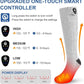 SNOW DEER Heated Socks for Men Women, App Controlled Left/Right Electric Ski Sock, 7.4V 2200mAh Rechargeable Battery 360°Fast Heating Toe Warmers for Skiing Hunting Motorcycle Walking Dogs