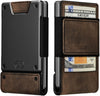 PROOF Wallet | Slim Minimalist Wallets for Men | Leather & Metal | RFID Wallet | Front/Back Pocket | Gift Box | Veteran Owned
