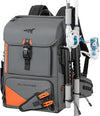 KastKing All Weather Fishing Tackle Backpack with Removable Rod Holders,Waterproof ArmorShield Fabric Fishing Bag Storage Fishing Gear