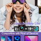 LC-dolida Sleep Headphones, Sleep Mask Bluetooth Wireless Music Eye Mask, Sleeping Headphones for Side Sleepers Sleep Mask with Bluetooth Headphones Ultra-Thin Stereo Speakers Perfect for Sleeping