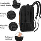 MATEIN Travel Laptop Backpack, Slim Sturdy College Laptops Backpack with USB Charging Port, Business Anti Theft Water Resistant Computer Bag Gift for Men & Women Fits 15.6 Inch Notebook