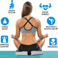 Small Travel Seat Cushion for Airplane,Portable Foldable Seat Cushion,Sciatica Pain Relief with Built-in Handles-Memory Foam Chair Cushions to Enhance Posture & Back Pain,for Car, Office, Gaming (