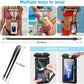 Waterproof Phone Pouch [3-Pack] Double Space Waterproof Phone Case with Adjustable Lanyard Water proof Cell Phone Pouch for iPhone IPX8 Underwater Phone Cases Phone Dry Bag for Vacation Beach Swimming