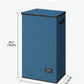 SOLEDI Slim Laundry Hamper with Lid, Narrow Laundry Basket with Removable Bags, Dirty Clothes Hamper with handle, Small Hamper perfect for Laundry room, Bathroom, Bedroom, Small spaces. 70L Blue