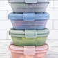 STOJO Collapsible Sandwich Box – 24oz, Reusable Food Storage Container, Silicone Bowl for Hot/Cold Food – Meal Prep, Lunch, Camping, Hiking – Dishwasher Safe (Set of 1, Sage Green)