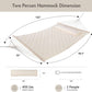 ANOW Two Person Hammock with Spreader Bars and Detachable Pillow, Heavy Duty Hammock for Outdoors Indoors, 450 LBS Weight Capacity, Cream