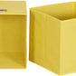 Household Essentials Yellow]Fabric Storage Bins with Handle, Bright (Pack of 6)