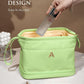 Ladies Trip Gift Ideas, Initial Large Makeup Bag, Bride To Be Gifts, Double Layer Cosmetic Bag, Waterproof PU Travel Toiletry Bag for Bachelorette Party Women Wedding Bridal, Bride Gifts
