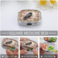 Metal 2 Compartment Pill Organizer Travel Friendly Portable Compact Pill Box Cute Pill Case to Hold Vitamins,Fish Oil,Supplements,Meds,Tablet for Purse,Pocket. (The Bird)