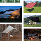HIKEMAN Tent Poles Camping Poles for Tarp Awning Canopy Porch Sun Sails Tarpaulin Headroom Aluminium Adjustable Telescoping