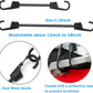 Bungee Cords with Dual Hooks, 12inch 6Pack Mini Bungee Straps 1/3 Inch Strong Elastic Rope Securing Tie Down for Camping,Tarps, Luggage,Bike Rack, Tent