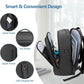 Laptop Backpack for Men Business Travel Laptop Backpack with USB Charger Lightweight Anti-Theft Water-Resistant Fits 15.6 Inch Laptop for Travel Daily Work Office College with Small Bag-Black