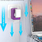 Universal Travel Adapter Offers 5.8A 3X 3.0A USB-C Ports, 2X 2.4A USB-A Ports and Multi AC Outlet, All-in-One International Power Plug Adapter Worldwide Travel Charger for EU USA UK AUS (Purple)