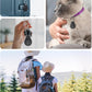 4 Pack Waterproof Secure Holder for AirTag Accessories, Anti-Theft Track Case with Steel Cable, Ultra Durable Scratch-Resistant Cover -Compatible with Apple AirTag for Keychain,Car,Bike,Luggage, Pet