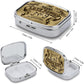Metal 2 Compartment Pill Organizer Travel Friendly Portable Compact Pill Box Cute Pill Case to Hold Vitamins,Fish Oil,Supplements,Meds,Tablet for Purse,Pocket. (No)