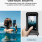 Spigen Aqua Shield 2 Pack Floating Waterproof Phone Pouch A611P for All Phones with Detachable Lanyard, Travel Essentials for Outdoors Activities, Kayak/Cruise/Beach - Black