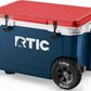 RTIC 52 Quart Ultra-Light Wheeled Hard Cooler Insulated Portable Ice Chest Box for Beach, Drink, Beverage, Camping, Picnic, Fishing, Boat, Barbecue, 30% Lighter Than Rotomolded Coolers