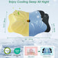 DONAMA Cervical Pillow for Sleeping, Contour Memory Foam Pillow for Neck and Shoulder Support, Ergonomic Neck Pillow for Side Back Stomach Sleepers, Bed Pillows with Cooling Pillowcase
