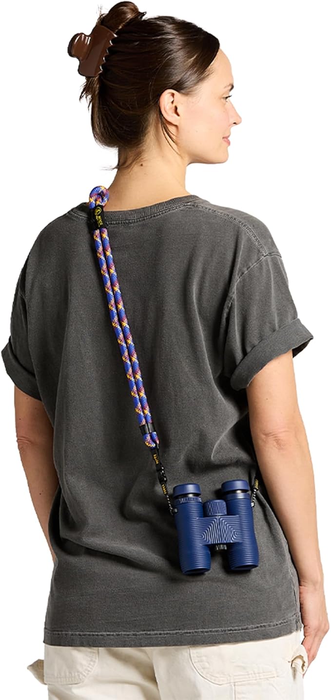 Nocs Provisions NocLoc Approach Neck Strap for Binocular/Camera Carry Accessory for Active Hiking & Sightseeing - Lakeview Blue