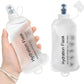 GYGYL Soft Flask, TPU Collapsible Soft Water Bottle for Hydration Pack, Running Vest, Leak-Proof Folding Water Bottle for Hiking Cycling Climbing Jogging-250ml White, 2pcs