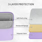 RAINYEAR Laptop Sleeve Case with Front Pocket, 11-13 Inch Protective Portable Case with Front Pocket, Briefcase Laptop Bag Cover Compatible with MacBook Air/Pro, HP, Dell, Lenovo, Acer, Purple