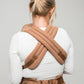 Mabē Monarch Ergonomic Baby Carrier – Premium Cotton Soft Structured Newborn to Toddler Carrier with Hip-Healthy Design, 3 Carry Positions (7-35lbs), Lightweight & Breathable, (Mocha)