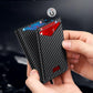 Wallet for Men RFID Wallet with Money Clip, Slim Pop Up Card Holder for 10-12 Cards, Minimalist Smart Credit Card Case with ID Window, Bifold Metal Wallet for Front Pocket, Gifts for Men