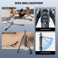 NEEWER LITETRIP LT38 61" Travel Tripod Carbon Fiber for Camera, 360° Pan Tilt Low Profile Ball Head, Flexible Center Axis, Arca QR Plate Compatible with Peak Design Tripod Clip V3, Max Load 22lb