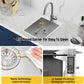 Small Kitchen Sink,15x20 Inch Bar Sink Stainless Steel Drop In Small Kitchen Sink Ideal Choice For Small Space Nice As Toprmount Prep Sink,RV Kitchen Sink With Bottom Grid,Soap Mat And Drain Assembly