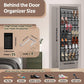 35 Pocket Over the Door Shoe Organizer,Reusable Breathable Large Mesh Bag Men's & Women's Sneaker Organizer,Shoe Organizer for Kids,Hanging Shoe Storage Hanging Bag (2PCS-Gray)
