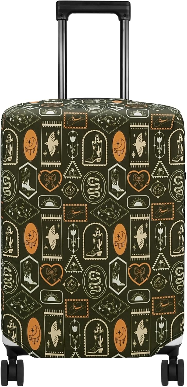 HYPER VENTURE Washable Luggage Cover - Fashion Suitcase Protector Fits 23-26 Inch Luggage (Wilderness Mark, M)