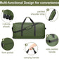 Finnhomy 120L Foldable Rolling Duffel Bag with 3 Wheels, Light Weight Travel Duffel bag with Large Loading Capacity, 32 inch Rolling Duffel bag with Shoulder Strap for Travel Camping Sports - Roamly