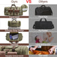 Wildroad 50L Travel Duffel Bag, Expandable Canvas Genuine Leather Duffle Bag Upgraded Overnight Weekender Carry on Bag - Roamly