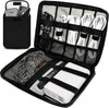 Travel Cable Organizer Pouch Electronic Accessories,Travel Essentials,Cord Organizer Storage Bag For Cord, Charger, Phone, Earphone,SD Card,Black