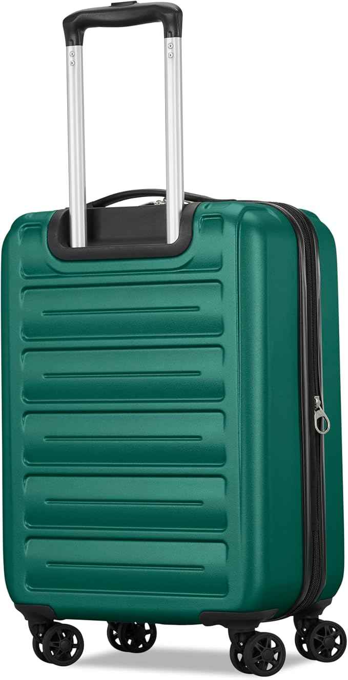 American Tourister Westridge Hardshell Luggage Set - 3 Piece Set - 20" Carry-On, 24” & 28” Checked Luggage Set with 360° Spinner Wheels - Expandable Suitcases for Extended Travel - Malachite Green