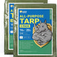 GUARD SHIELD Tarp Green 16x20 Feet Multi Purpose Waterproof Poly Tarp Cover 4mil (2-Pack)