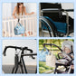 Xindojuz 2 PCS Stroller Hooks for Bags, Multipurpose Stroller Straps with Large Carabiner Clip for Hanging Diaper Bag and Strollers Organizer Accessories for Wheelchair, Shopping and Pet Carts (Black)